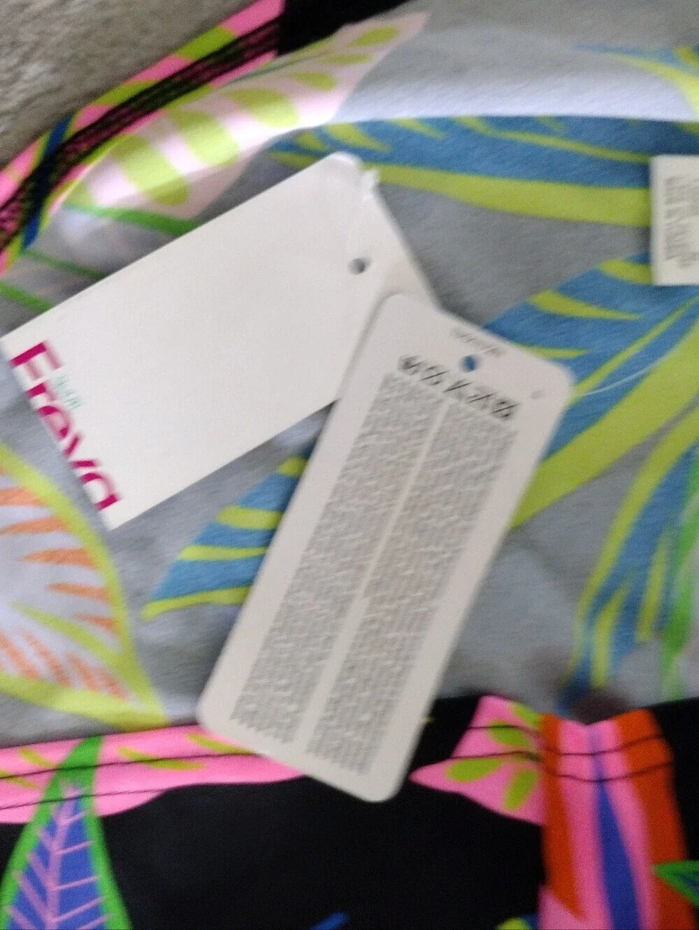 FREYA DESERT DISCO MULTI UNDERWIRE PLUNGE TANKINI TOP SIZE US 30DDD